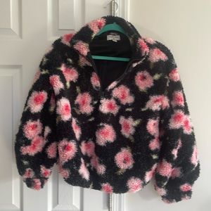 Sandy liang cherry blossom fleece Sherpa